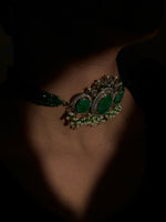 Load image into Gallery viewer, Celeste- Emerald Majesty Choker