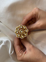 Load image into Gallery viewer, Aangan Kundan Tara Ring
