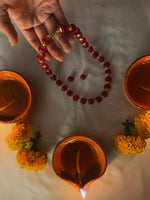 Load image into Gallery viewer, Sunehri Ruby Cut Maala
