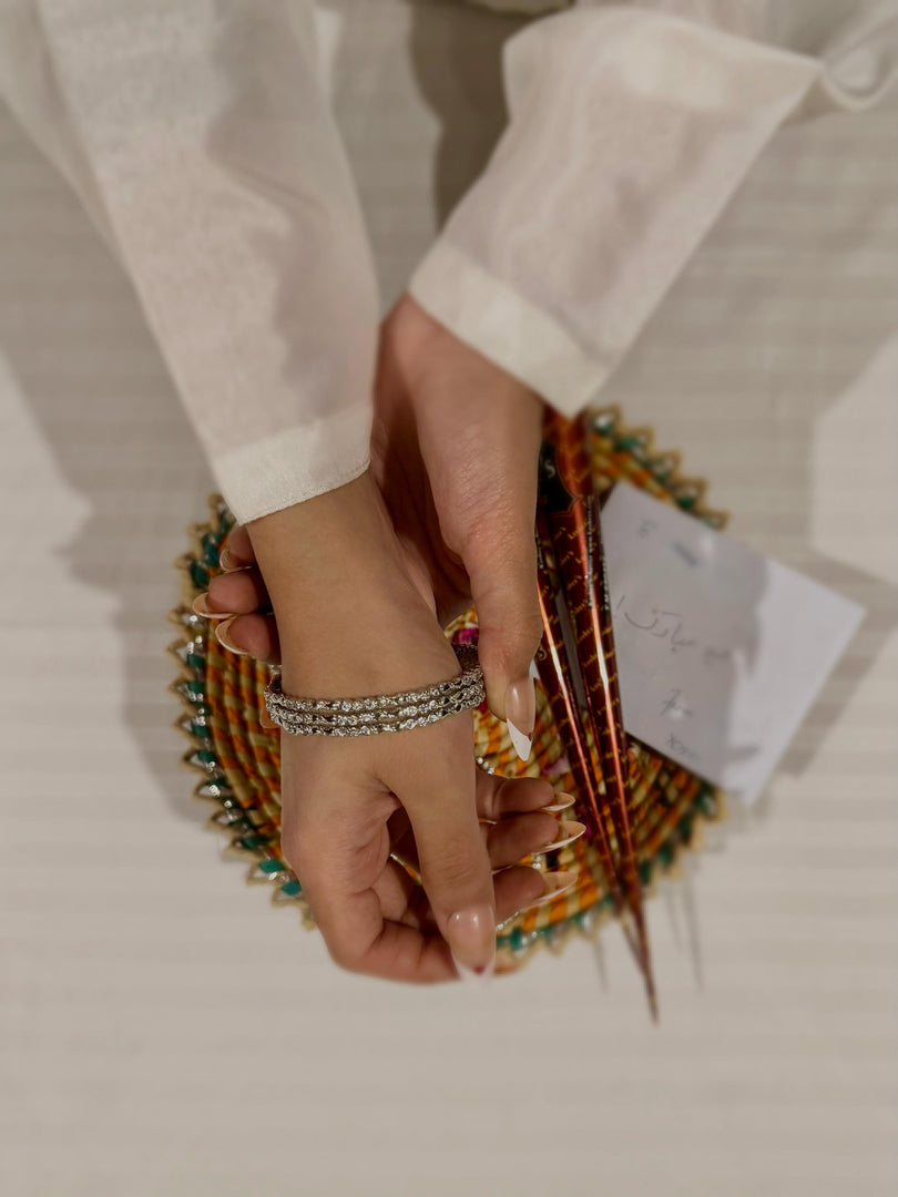 Eidiya- Silver Bangles 6-pcs