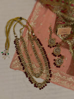 Load image into Gallery viewer, Eidiya- Double Rani Maala Set I (red)
