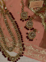 Load image into Gallery viewer, Eidiya- Double Rani Maala Set I (red)
