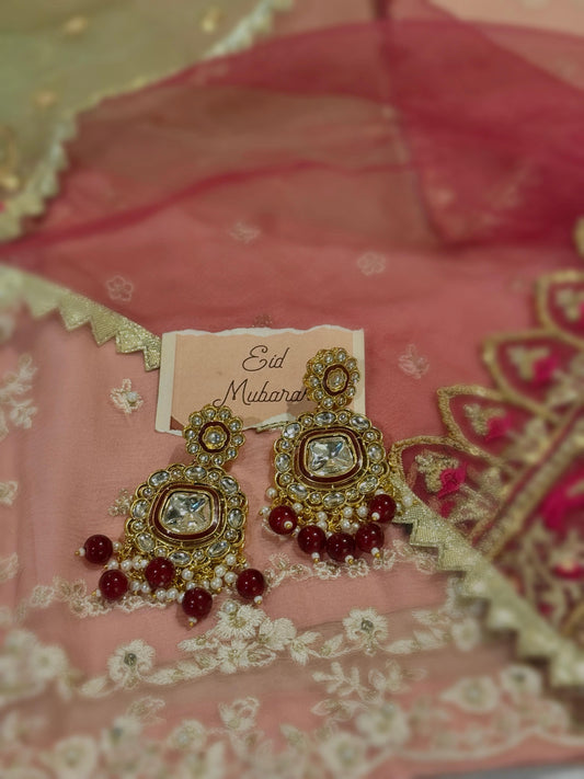 Eidiya- Rani Jhumkay (red)