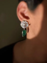 Celeste- Emerald Bloom Earrings