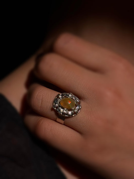 Celeste- Opal Aura Ring