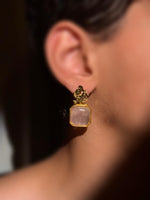Load image into Gallery viewer, Celeste- Rose Glow Statement Earrings
