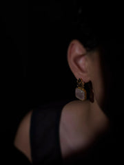 Celeste- Rose Glow Statement Earrings