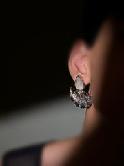 Celeste- Lunar Blossom Statement Earrings