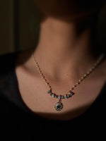 Load image into Gallery viewer, Celeste- Sapphire Frost Maala

