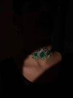 Load image into Gallery viewer, Celeste- Emerald Majesty Choker
