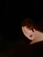 Load image into Gallery viewer, Celeste- Ruby Studs
