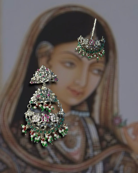 Pakeezah- Noor Jahan Jhumkay & Teeka Set
