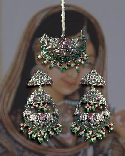 Pakeezah- Noor Jahan Jhumkay & Teeka Set