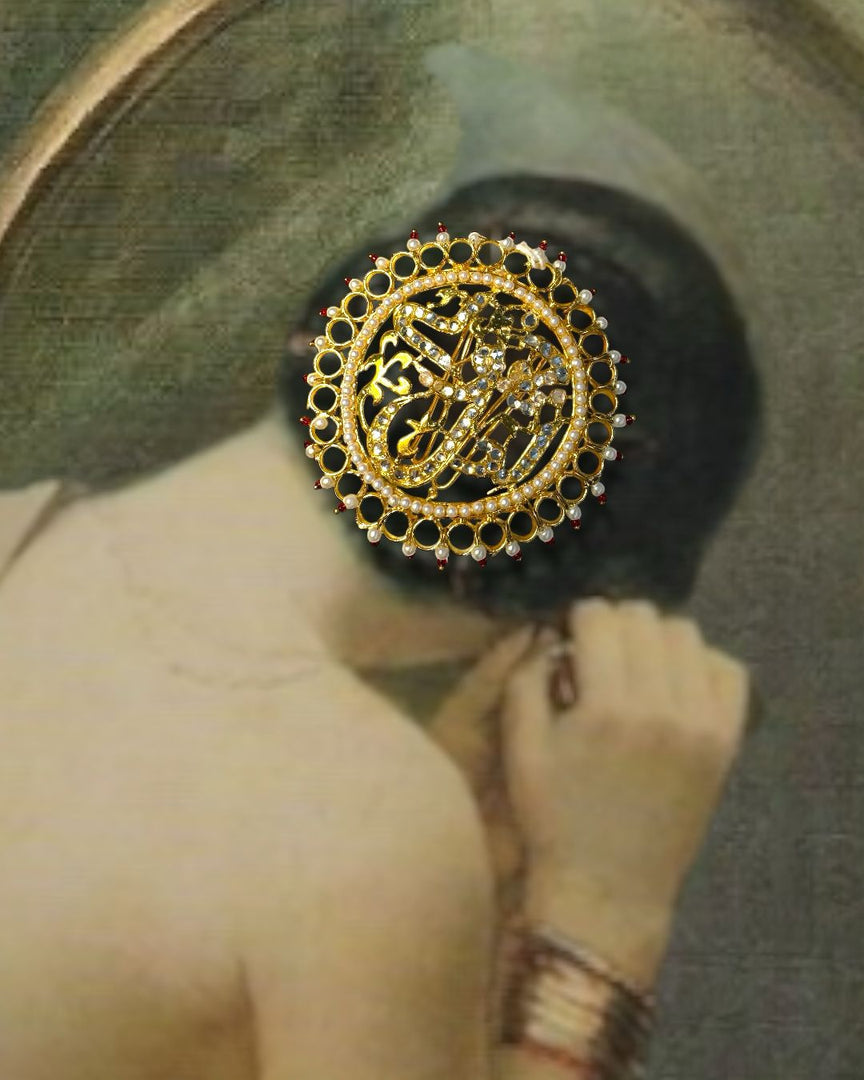 Pakeezah- Jhoolay Laal Bun Brooch I