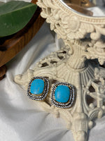 Load image into Gallery viewer, Flora- Feroza Studs
