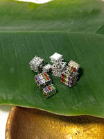Load image into Gallery viewer, Flora- Cubes Studs
