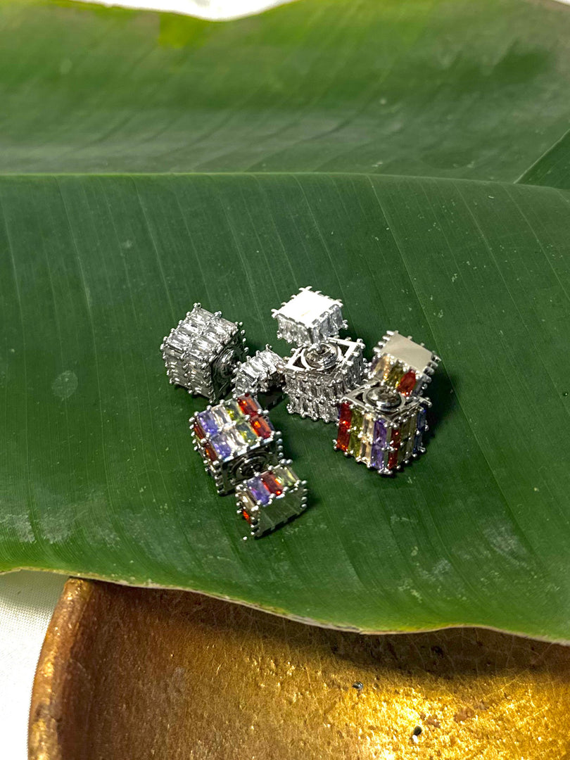 Flora- Cubes Studs