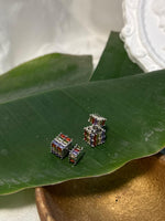 Load image into Gallery viewer, Flora- Cubes Studs
