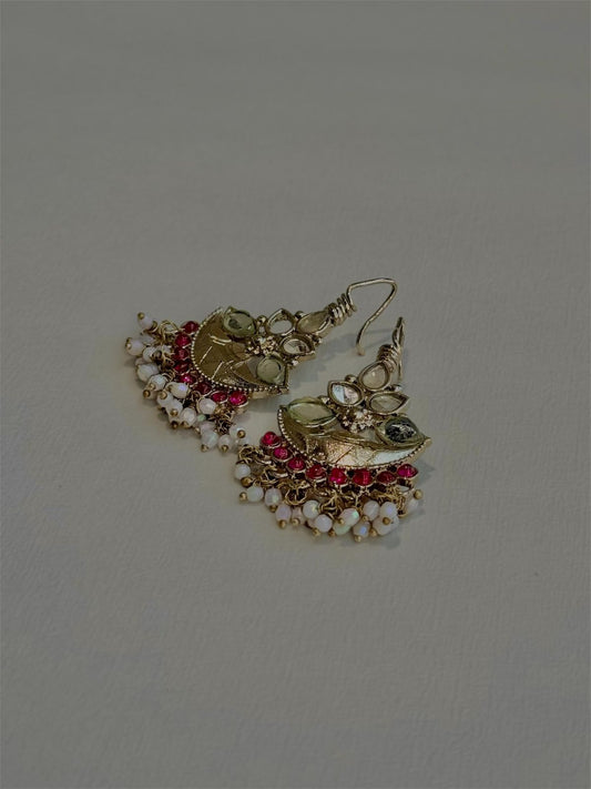 Rajasi Ruby Pearl Jhumki