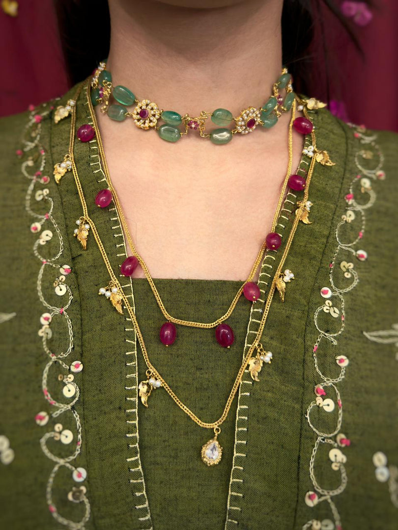 Dhamak Double Chain Maala